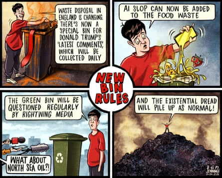 Ben Jennings’ cartoon on changes to bin collections in England