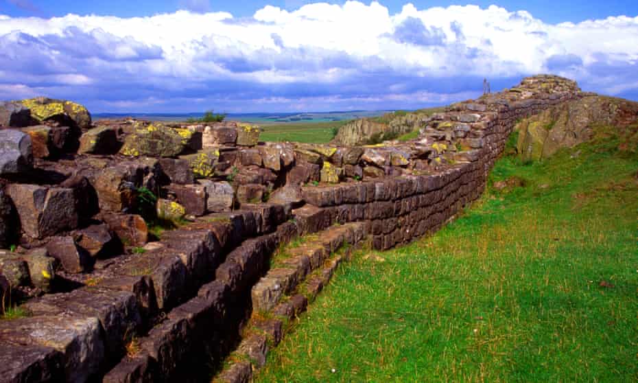 Hadrian’s Wall at Walltown Crag in Northumberland.