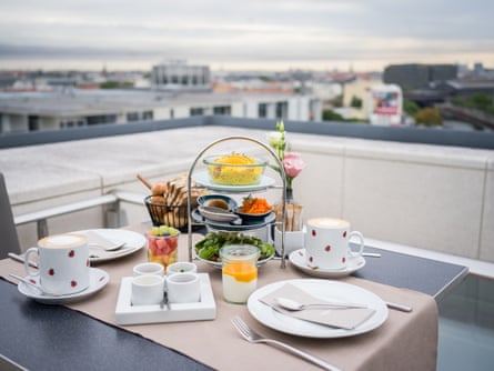 Breakfast at Käfer on the roof terrace of the Reichstag.