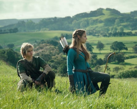 Benjamin Evan Ainsworth as Link and Bo Bragason as Zelda in The Legend of Zelda film