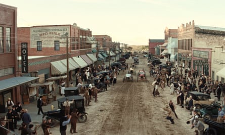 An entire 1920s landscape was mocked up for the set, including a town.