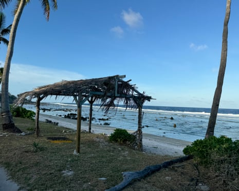 A view of the coastline in Nauru