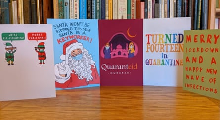 Covid-themed greetings cards