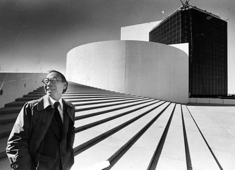 IM Pei in 1979 at his John F Kennedy Presidential Library in Boston.