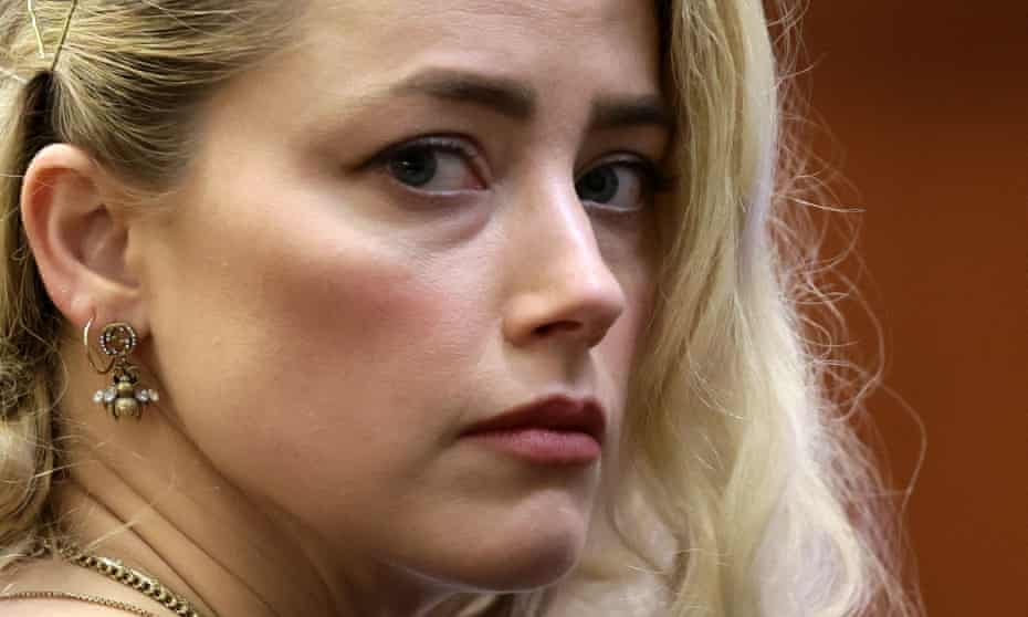 Amber Heard waits for the verdict in Fairfax, Virginia Wednesday.