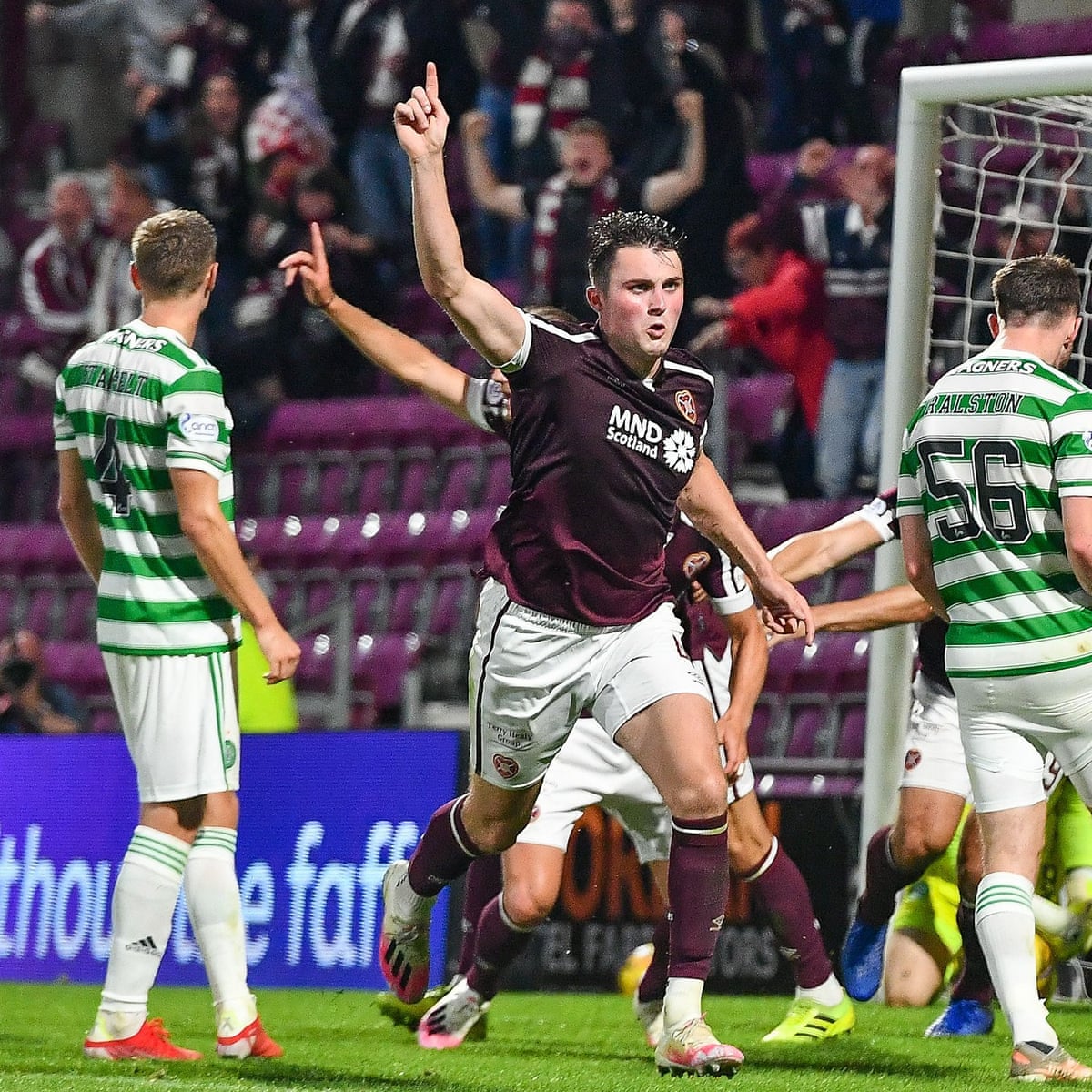 celtic slump to opening scottish premiership defeat at promoted hearts scottish premiership the guardian