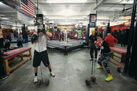 Inside the gym at Water Street, Brooklyn.