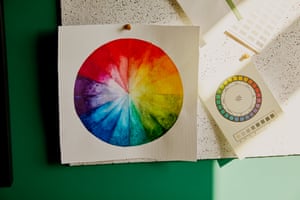Interior designer's colour wheel.
