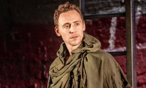‘A vessel of blistering rage but tender and vulnerable, too’ … Tom Hiddleston as Coriolanus at the Donmar.