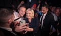 Marine Le Pen with supporters in Paris, France, 1 July 2024