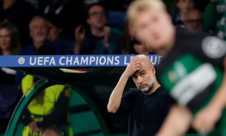 Pep Guardiola said his side lacked ‘emotional stability’ in their 4-1 defeat.