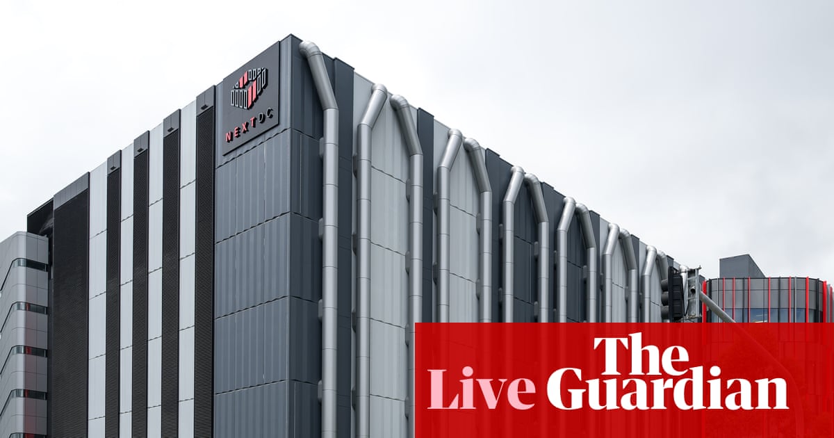 Politics live: new standards for datacentres being built in Australia; report warns of drone threat