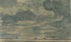 A seascape in the Courtauld exhibition that was once, but no longer, attributed to Constable.