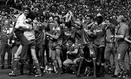 Wimbledon celebrate winning the FA Cup in 1988