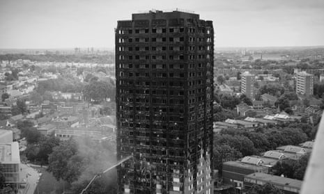 Grenfell Tower in the wake of the disastrous 2017 blaze. 