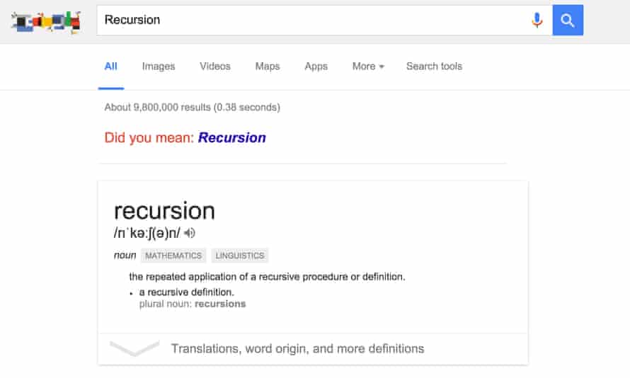 Recursive search
