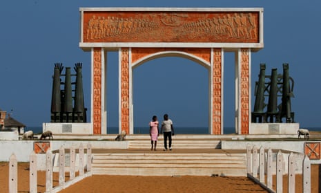 The Door of No Return monument at the historic slave port of Ouidah, Benin