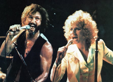 With Barbra Streisand in A Star is Born.