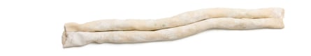 Tightly roll one of the long ends of the dough rectangle into the middle, then repeat from the other side, so the two “sausages” meet in the centre. Press together the ends to seal, stretch slightly, then form into an S shape.