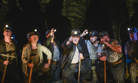 Jeffrey Lloyd-Roberts, centre, and the cast of Blaze of Glory!