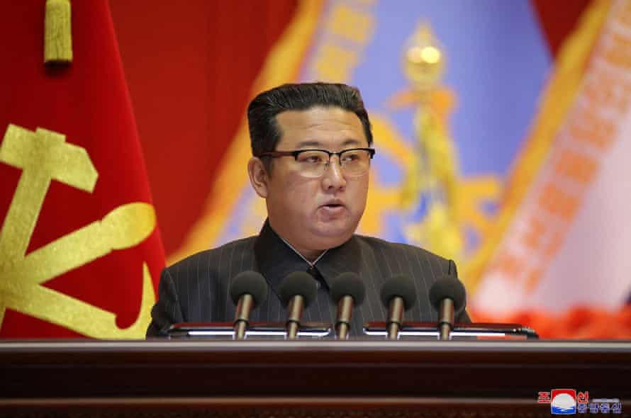 Kim attends the eighth conference of military educationists of the Korean People’s Army at the April 25 House of Culture in Pyongyang