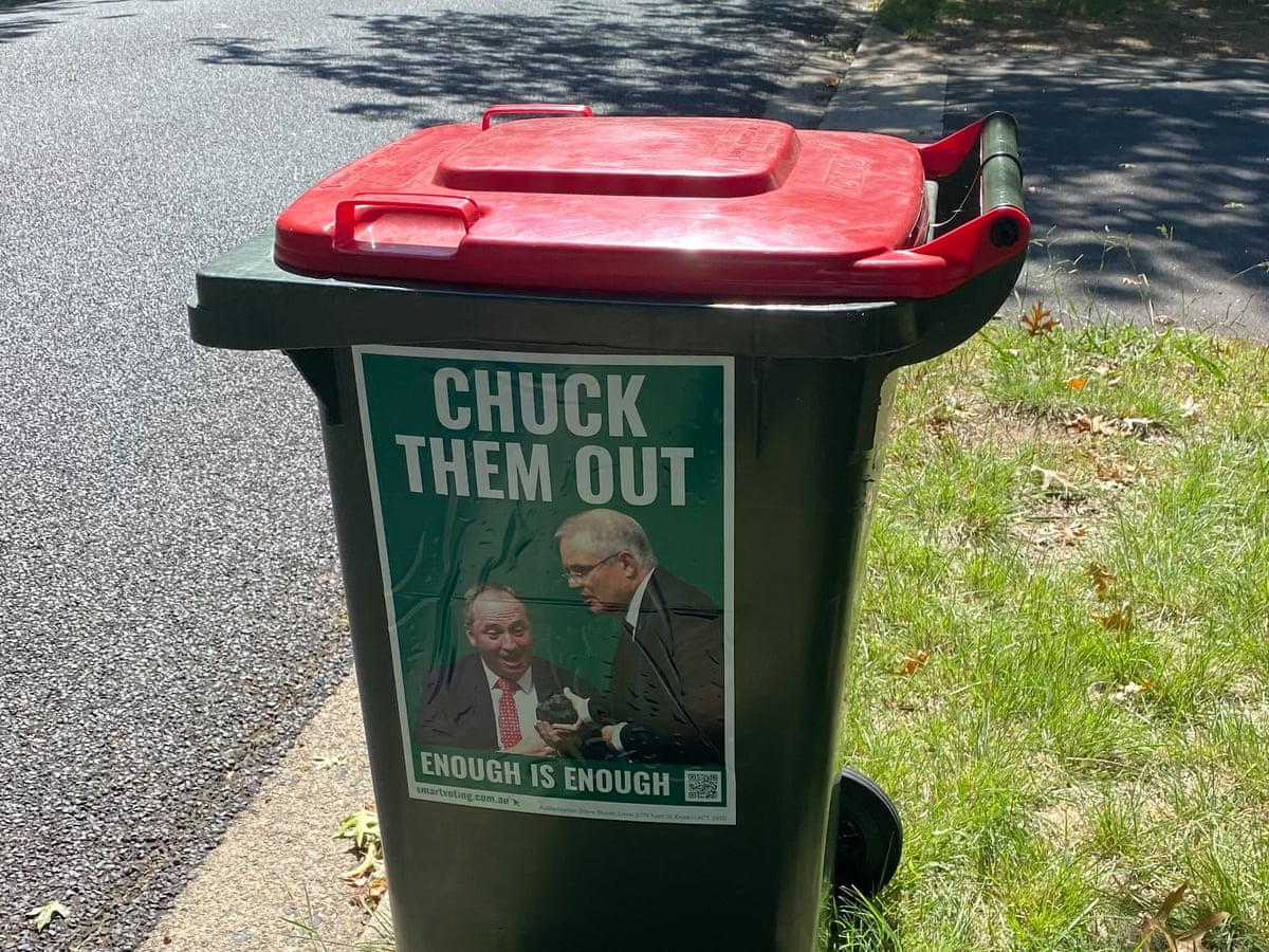Sales of anti-Scott Morrison bin stickers surge after Liberal ...