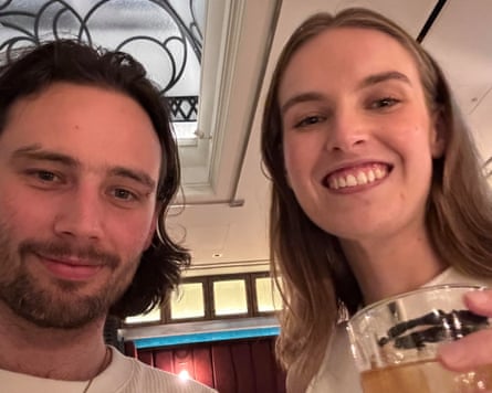 Two young people on a date