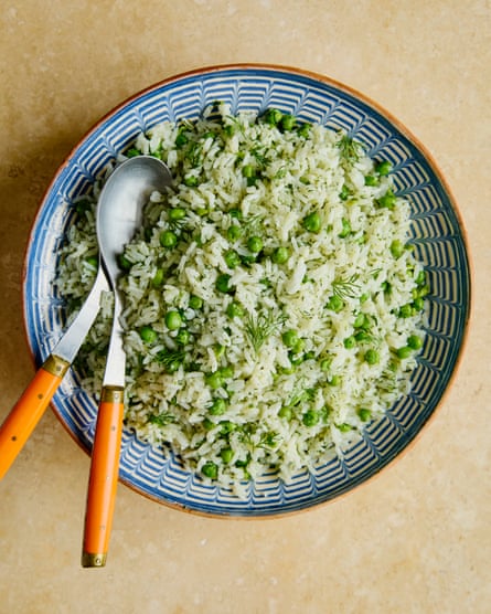 Thomasina Miers’ buttered dill and pea rice.