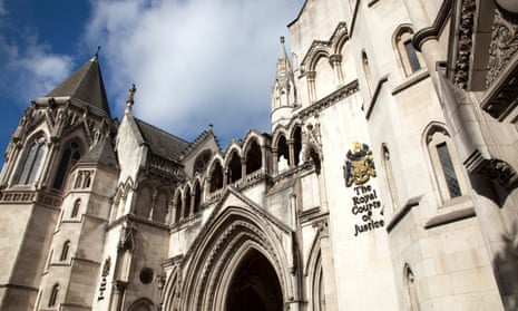 The Royal Courts of Justice on the Strand in London.