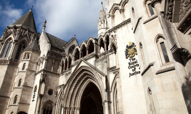 Royal courts of justice on the Strand in London