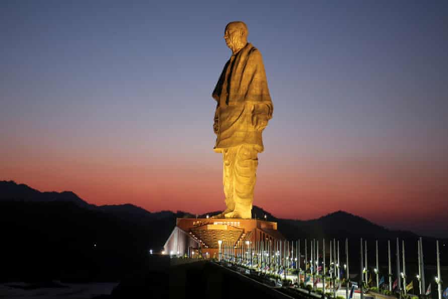 The monumental statue of Vallabhbhai Patel is four times taller than the Statue of Liberty.