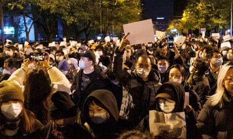 Vigil in Beijing commemorating victims of a fire in Urumqi
