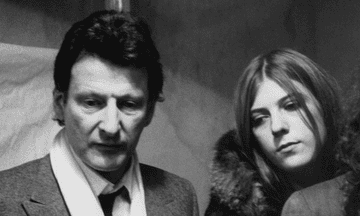 Lucian Freud with Rose Boyt in 1974.