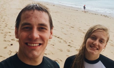 Ryan Hart (left) with his sister, Charlotte Hart, who was murdered by their father Lance along with their mother, in 2016. 