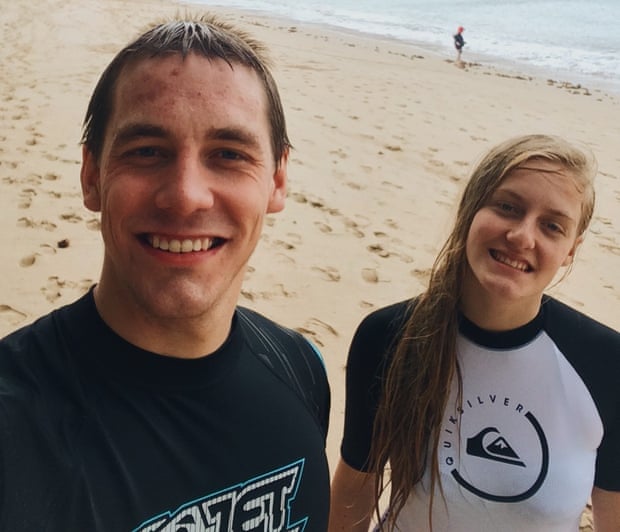 Ryan Hart and sister Charlotte in Australia in August 2015. Charlotte was killed by their father in July 2016