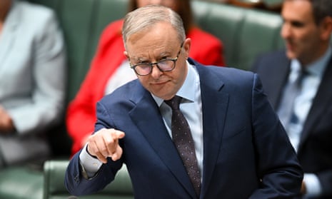 Australian Prime Minister Anthony Albanese speaks during Question Time, Thursday, 3 August, 2023.