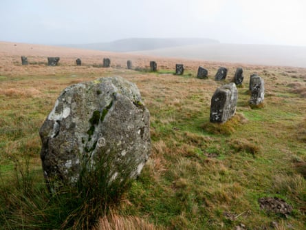 The Grey Wethers stone circle on Dartmoor.