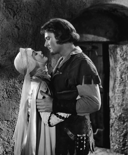 Olivia de Havilland and Errol Flynn in The Adventures of Robin Hood, 1938.