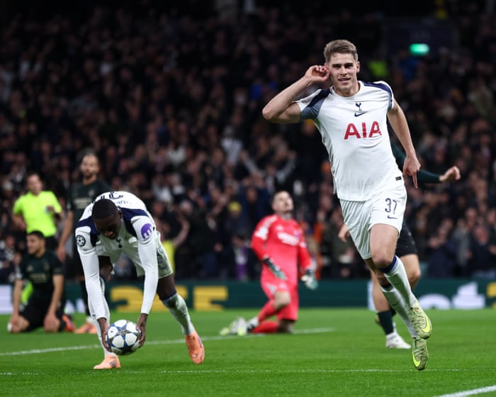 Van de Ven stunner inspires 10-man Spurs to emphatic win over Copenhagen
