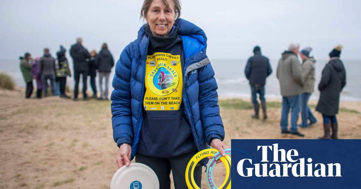 I'm obsessed with protecting seals: The flying ring toy was deeply embedded in her neck'