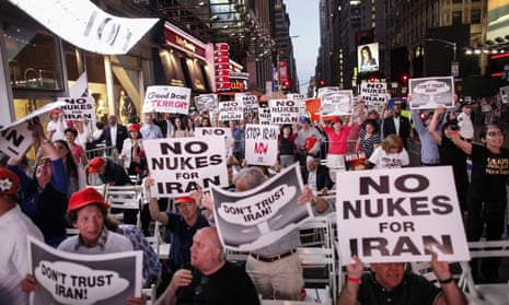 “Stop Iran rally” in New York's Times Square