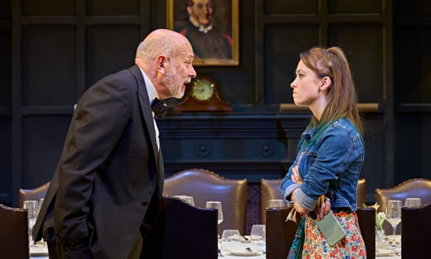 Vincent Franklin and Grace Hogg-Robinson in The Snail House at Hampstead theatre.