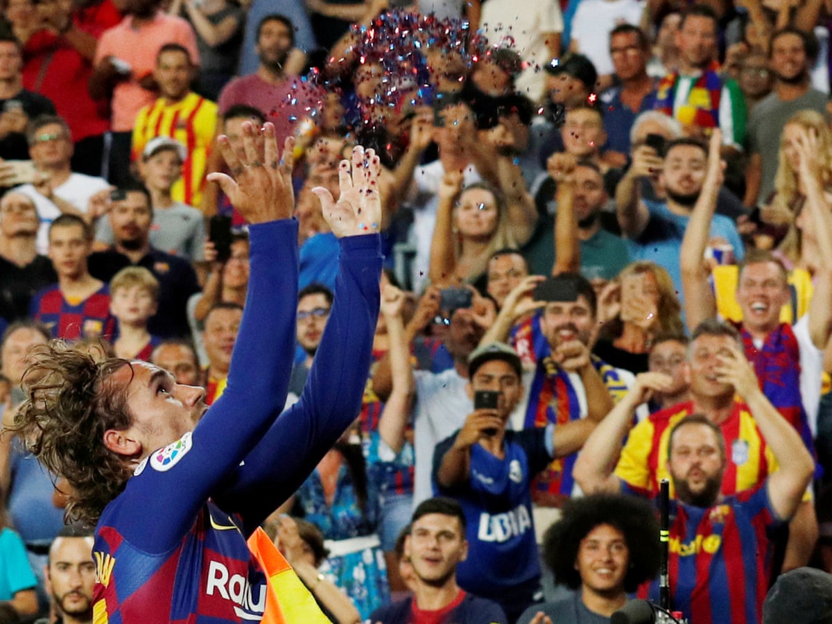 Antoine Griezmann Copies From The Best With First Barcelona Impact La Liga The Guardian