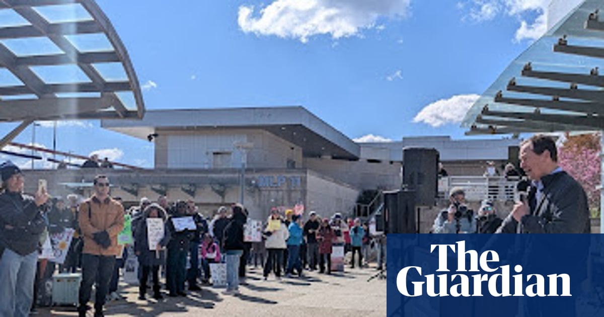 ‘No kings, just vaccines!’: demonstrators gather at NIH headquarters to protest against cuts to medical research