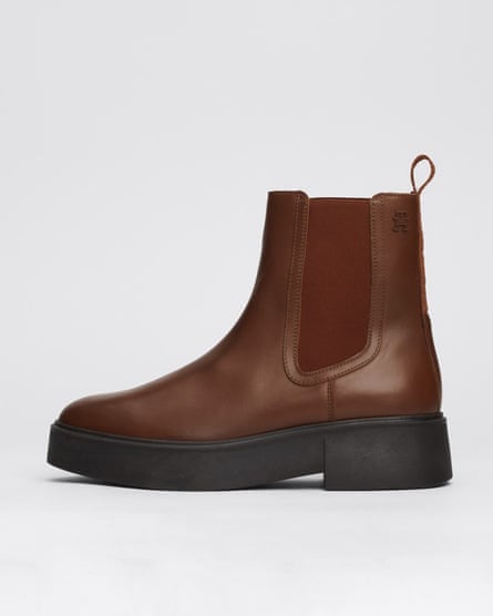 Brown Tommy Hilfiger chelsea boots