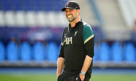 A happy and relaxed Klopp.