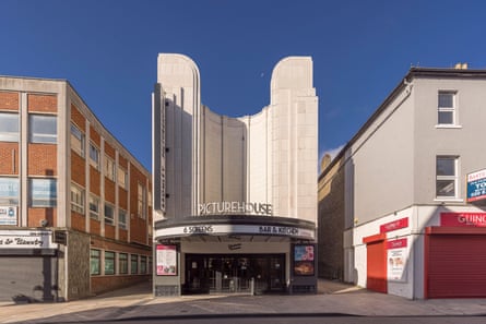 The art deco facade of Bromley Picturehouse in London