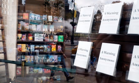 A Warning, displayed at a book store in New York in November.