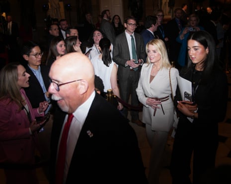 Attorney general Pam Bondi ahead of Donald Trump’s address to Congress, 24 February 2026.