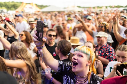 A large crowd at the festival